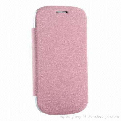 Ultra Thin PU Leather Case for Samsung I8190, Made of 100% Genuine Leather